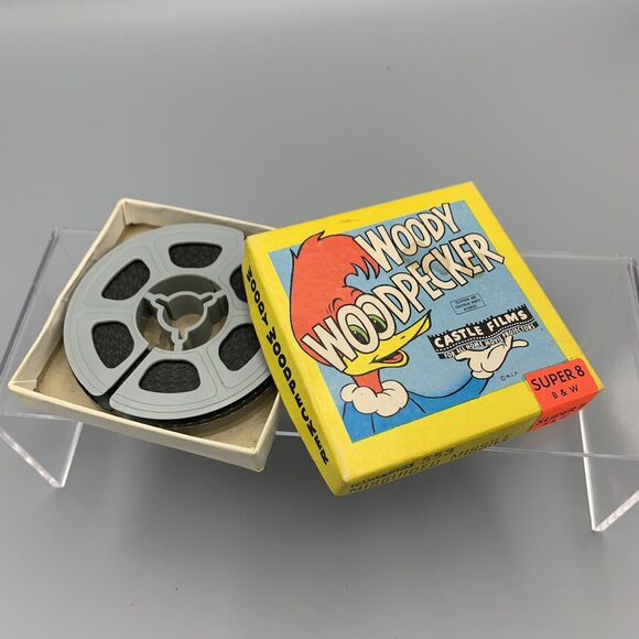 Vtg Super 8 Film Woody Woodpecker Misguided Missile Castle Films B & W Untested - Picture 1 of 8